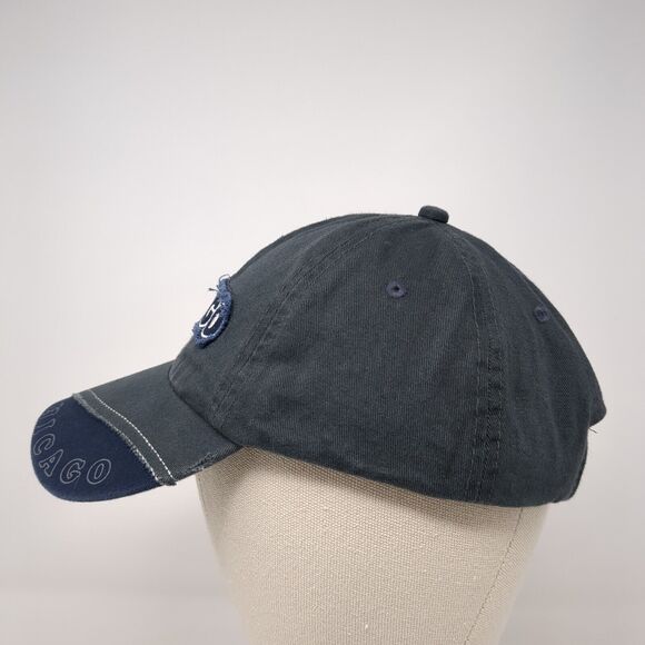 Chicago Strapback Hat Blue One Size Adjustable Embroidered 6 Panel - Picture 3 of 8